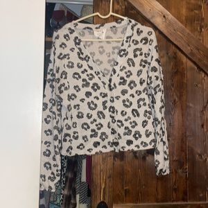 Cheetah button up shirt